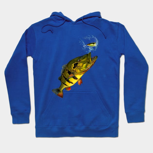 PEACOCK SMASH Hoodie by Art by Paul